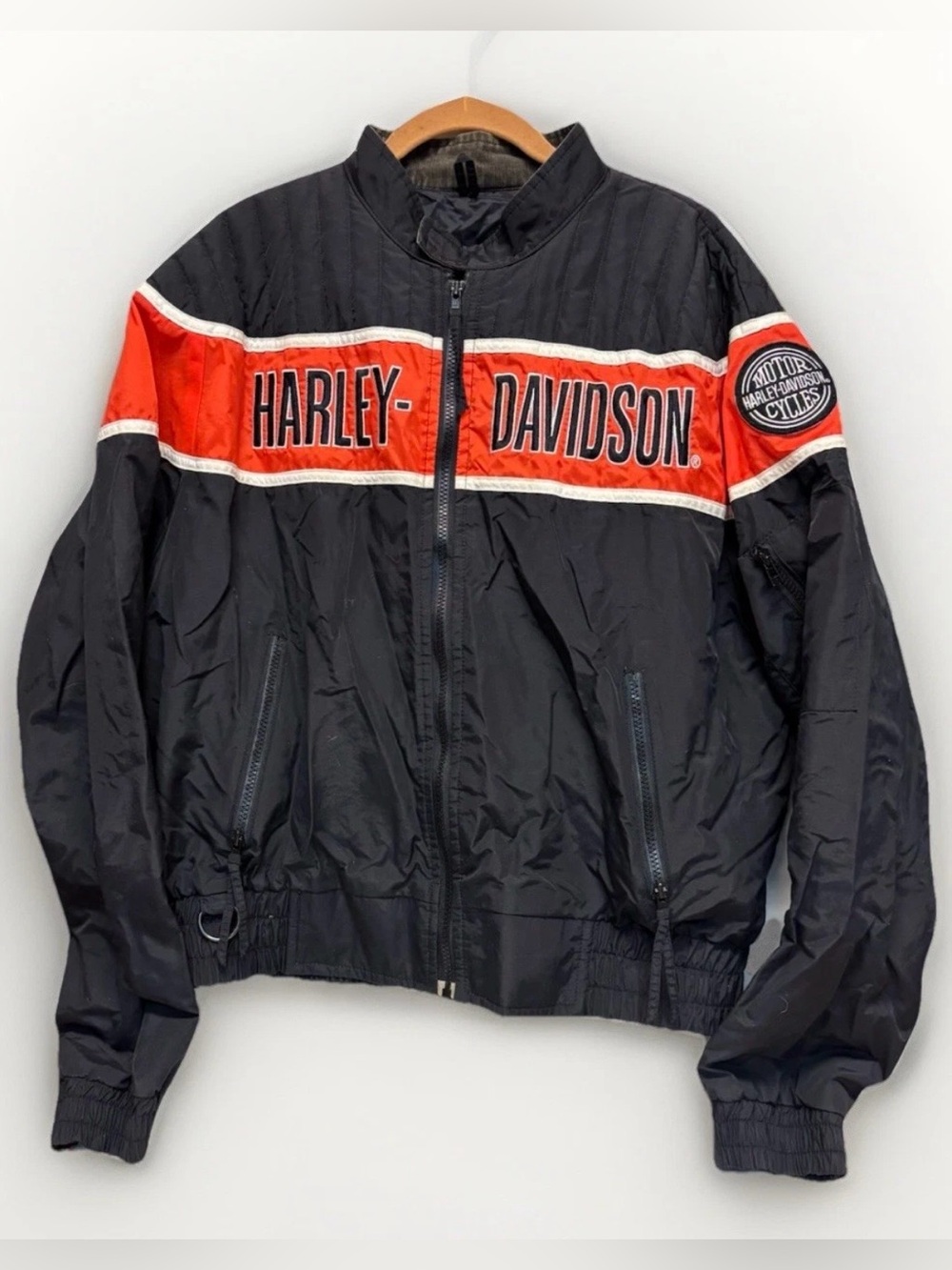 Vintage Harley-Davidson Nylon Racing Team Windbreaker #5830